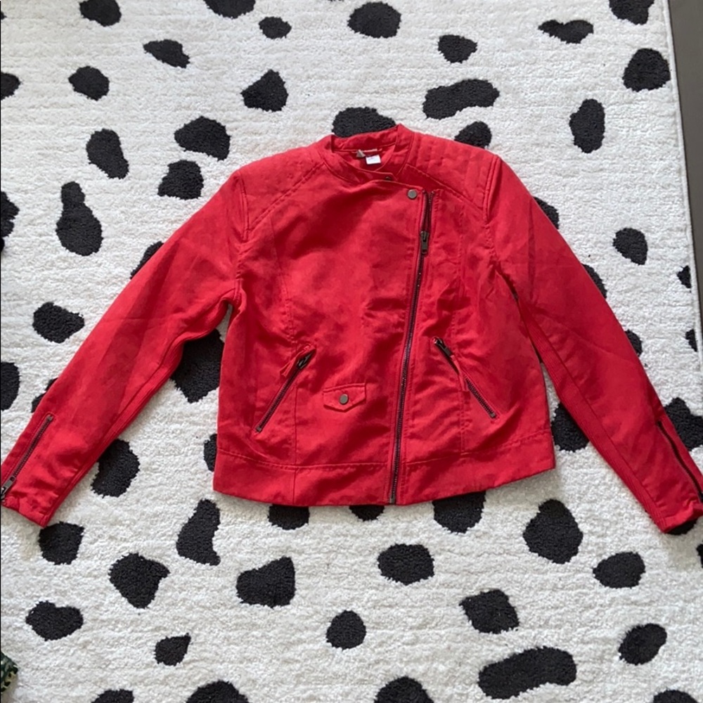 H&M Red Leather Jacket